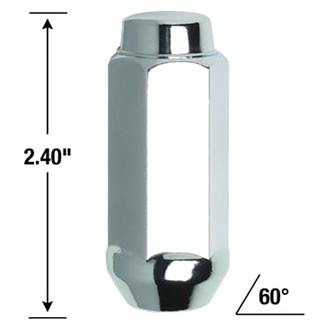 Gorilla Automotive® - Chrome Heat Treated Cone Seat Duplex Acorn Lug Nut