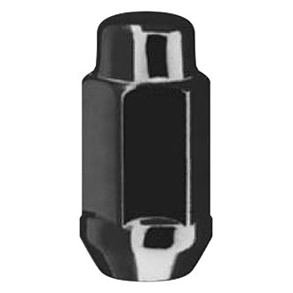 Gorilla Automotive® - Black Chrome Cone Seat Acorn Bulge Lug Nut