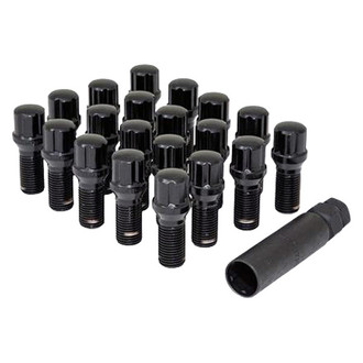 Gorilla Automotive® - Black Chrome Cone Seat Small Diameter Lug Bolts