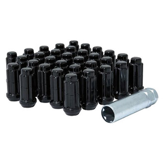 Gorilla Automotive® - Black Chrome Cone Seat Small Diameter Duplex Acorn Lug Nuts