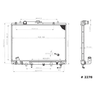 gpd® - Engine Coolant Radiator