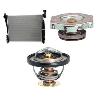 gpd® - 3-Pc Engine Coolant Radiator Kit
