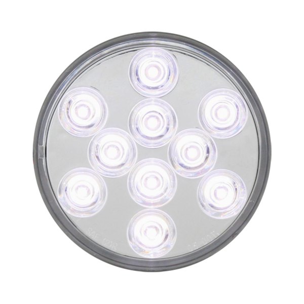 Grand General® - 4" Chrome/Amber Round LED Backup Light