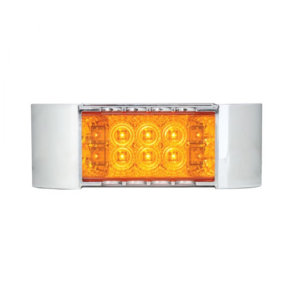 Grand General® - 6"x2" Rectangular Amber LED Side Marker Light