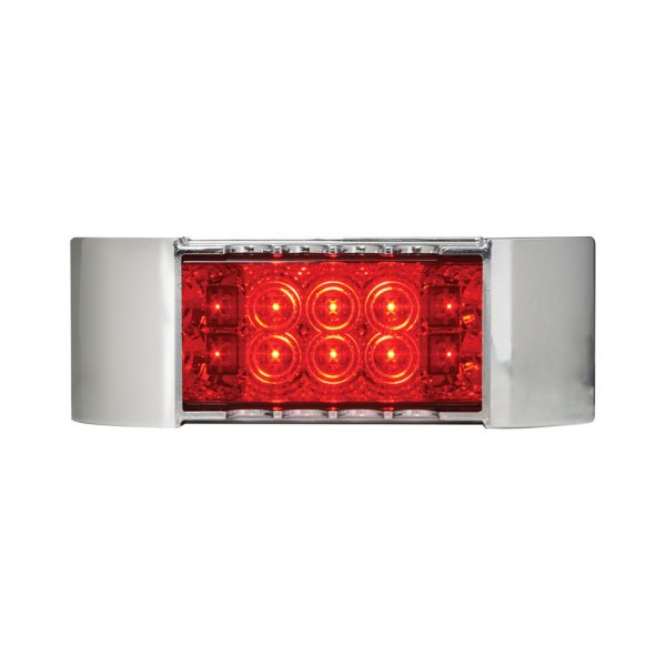 Grand General® - 6"x2" Rectangular Red LED Side Marker Light