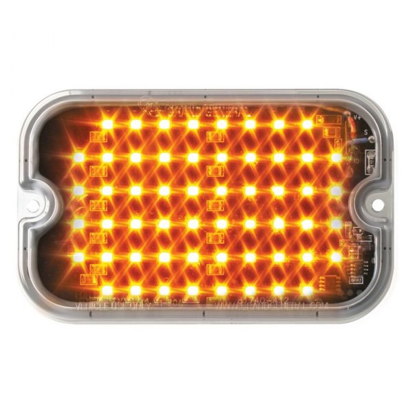 Grand General® - Bolt-On Mount Ultra Thin Large Amber LED Strobe Light