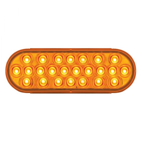 Grand General® - Pearl Series 6.5"x5.5" Oval Amber LED Turn Signal/Parking Light