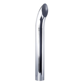 Grand Rock® - Curved OD Style Aluminized Exhaust Stack (5" Inlet, 5" Outlet, 18" Height)