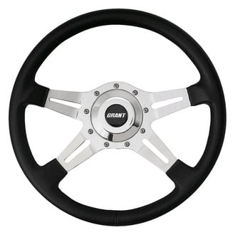 Grant® 1070 - 4-Spoke Le Mans Series Black Leather Grained Vinyl Steering Wheel