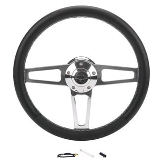 Grant® - 3-Spoke Billet T Series Steering Wheel with Black Grip Color
