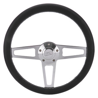 Grant® - 3-Spoke Billet T Series Steering Wheel with Black Grip Color