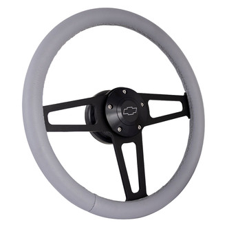 Grant® - 3-Spoke Billet T Series Steering Wheel with Gray Grip Color