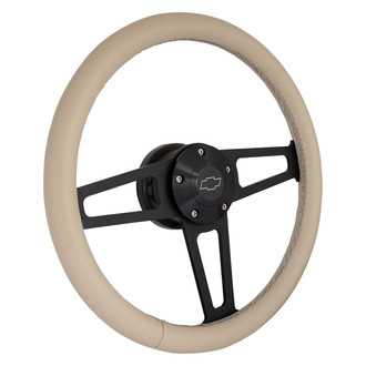 Grant® - 3-Spoke Billet T Series Steering Wheel with Tan Grip Color