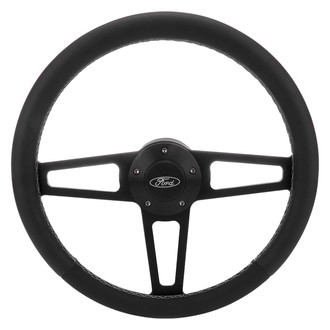 Grant® - 3-Spoke Billet T Series Steering Wheel with Black Grip Color