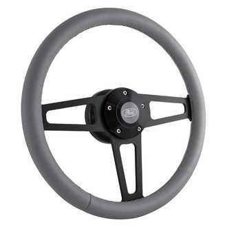 Grant® - 3-Spoke Billet T Series Steering Wheel with Gray Grip Color