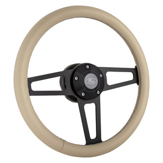Grant® - 3-Spoke Billet T Series Steering Wheel with Tan Grip Color