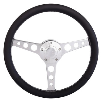 Grant® - 3-Spoke Billet Classic Series Black Steering Wheel Installation Kit