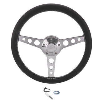 Grant® - 3-Spoke Billet Classic Series Black Steering Wheel Installation Kit