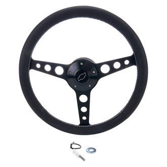 Grant® - 3-Spoke Billet Classic Series Black Steering Wheel Installation Kit