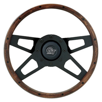 Grant® - 4-Spoke Challenger Style Walnut Hardwood Steering Wheel