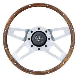 Grant® - 4-Spoke Challenger Style Walnut Hardwood Steering Wheel