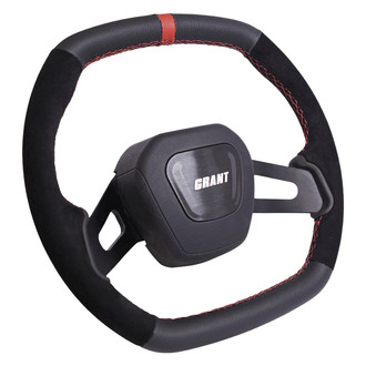 Grant® - 2-Spoke C8 Performance Series Steering Wheel with Red Accent Color