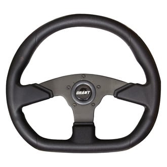 Grant® 689 - 3-Spoke Performance and Race Series D-Shaped Black Polyurethane Steering Wheel