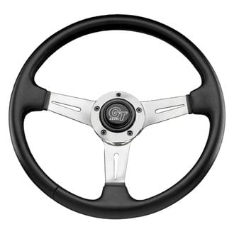 Grant® 739 - 3-Spoke Elite GT Black Leather Grained Vinyl Steering Wheel