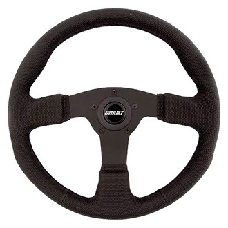 Grant® - 3-Spoke Gripper Series GT Rally Steering Wheel with Black Diamond Textured Grip