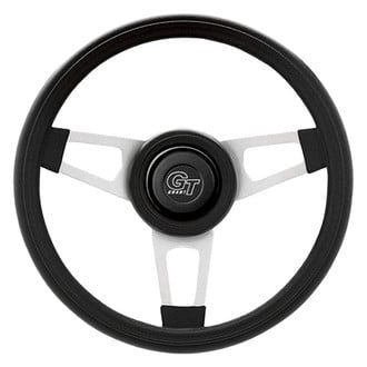Grant® - 3-Spoke Challenger Style Black Cushioned Foam Steering Wheel