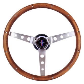 Grant® - 3-Spoke Classic Nostalgia Mustang Style Walnut Hardwood Steering Wheel