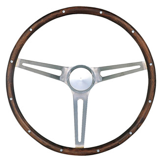 Grant® - 3-Spoke Classic Nostalgia GM Style Walnut Hardwood Steering Wheel