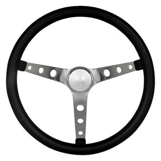 Grant® - 3-Spoke Classic Nostalgia Mustang Style Black Cushioned Foam Steering Wheel
