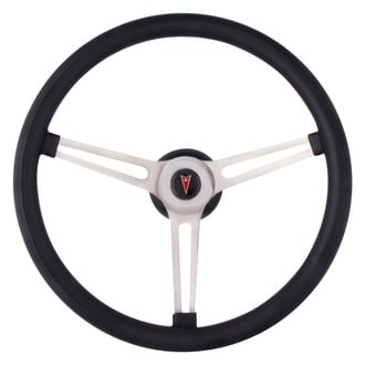Grant® 989 - 3-Spoke Classic Nostalgia Pontiac Style Black Cushioned Foam Steering Wheel