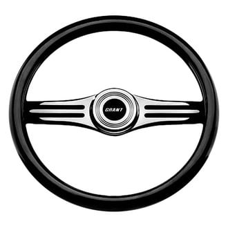 Grant® - 2-Spoke Two-Tone Model Black Leather Steering Wheel