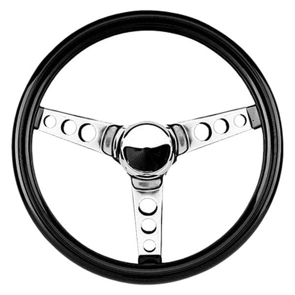 Grant® 802 3Spoke Classic Cruisin' Series Black High Gloss Vinyl