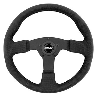 Grant® - 3-Spoke Gripper Series GT Rally Steering Wheel with Black Diamond Textured Grip