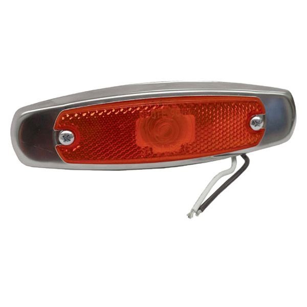 Grote® - 1.25" Low-Profile Screw Mount Clearance Marker Light with Built-In Reflector and Bezel