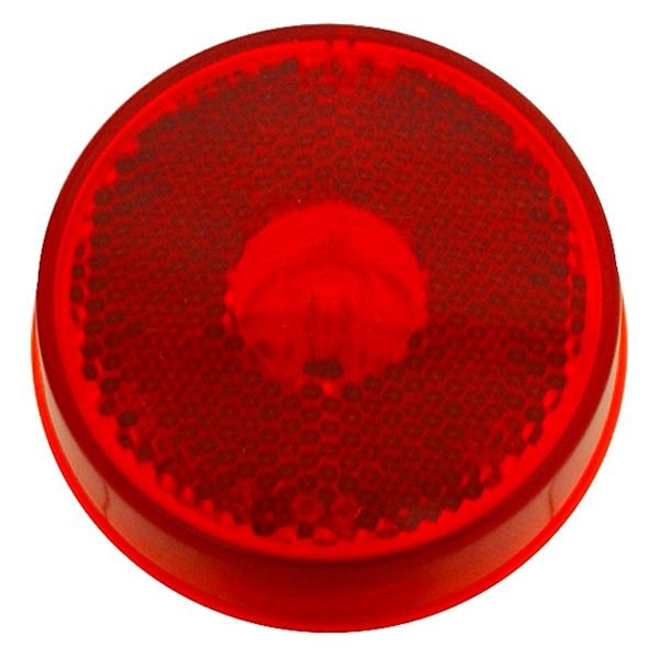 Grote® - 2.5" Round Red Crystal Side Marker Lights