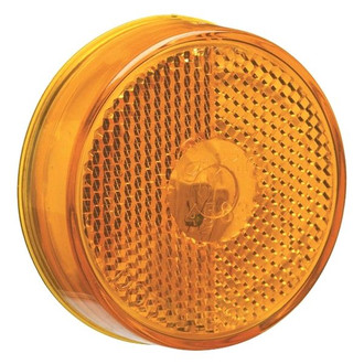 Grote® - 2.5" Round Amber Crystal Side Marker Lights
