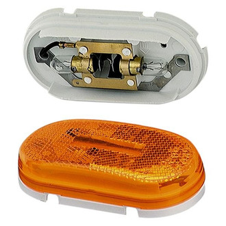 Grote® - Built-in Reflector Yellow Oval Clearance Marker Light