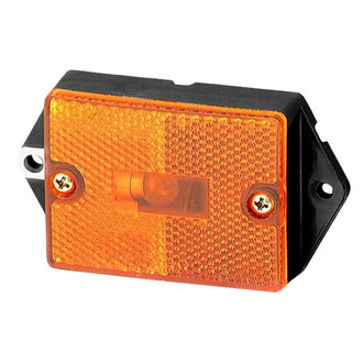 Grote® - Built-in Reflector Yellow Rectangular Screw Mount Clearance Marker Light