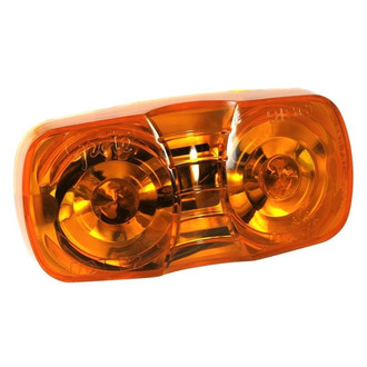 Grote® - Square-Corner Yellow Square Bracket Mount Clearance Marker Light