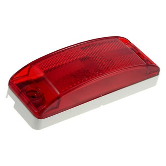 Grote® 46862 - Turtleback™ II Red Clearance Marker Light with Built-In Reflector