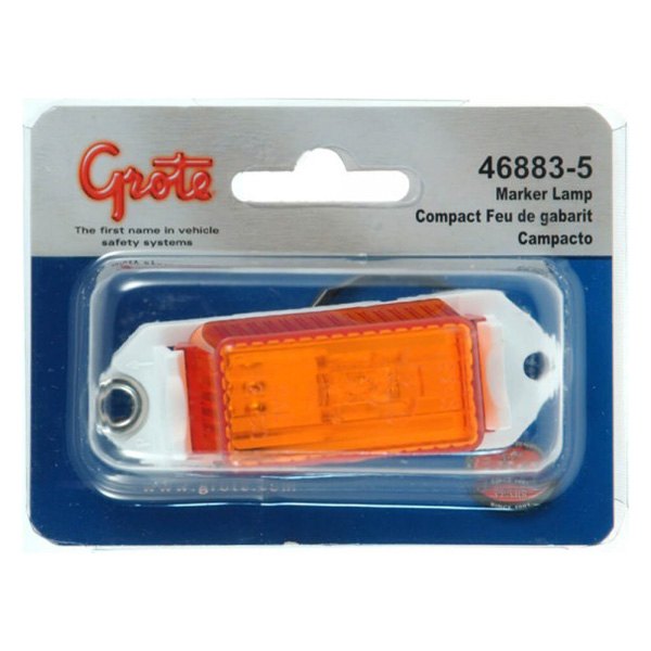 Grote® - Economy 3.25" Rectangular Screw Mount Clearance Marker Light