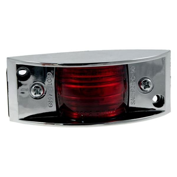 Grote® - Chrome-Armored Screw Mount Clearance Marker Light