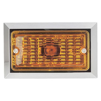 Grote® - Chrome Yellow Rectangular Screw Mount Clearance Marker Light