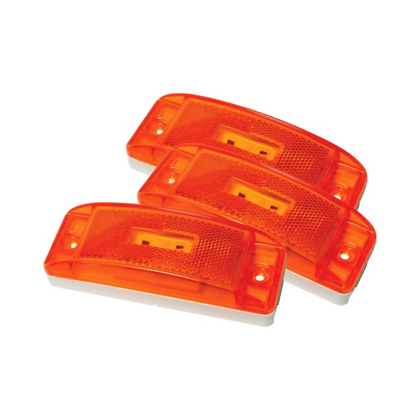 Grote® - SuperNova™ Turtleback II 6"x2" Rectangular Amber LED Side Marker Lights