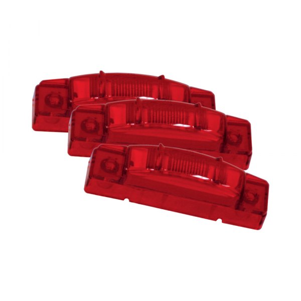 Grote® - SuperNova™ Thin-Line 4"x1" Rectangular Red LED Side Marker Lights