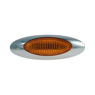 Grote® - M5 Series 4"x1.25" Oval Chrome LED Side Marker Light